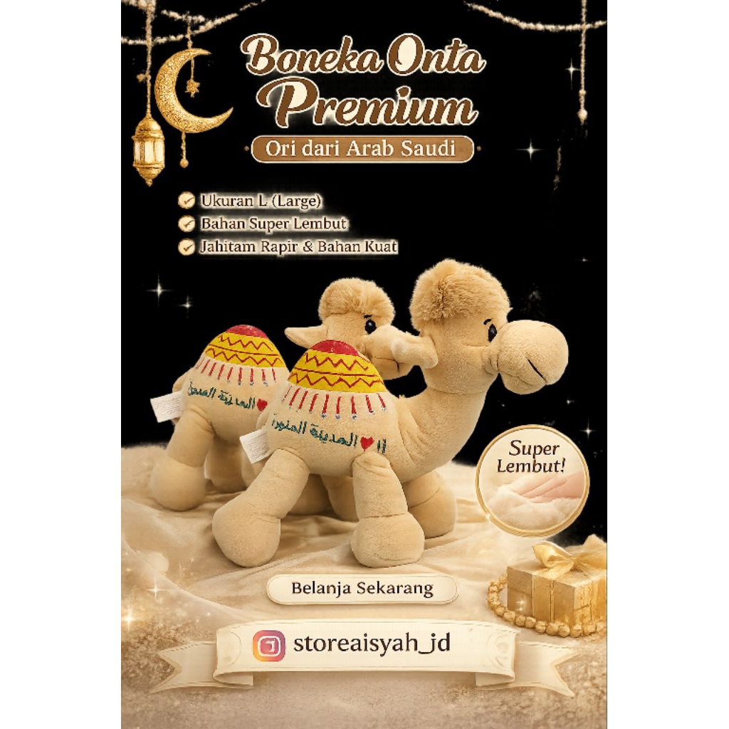 Boneka Onta Premium Ori Arab Saudi Ukuran L