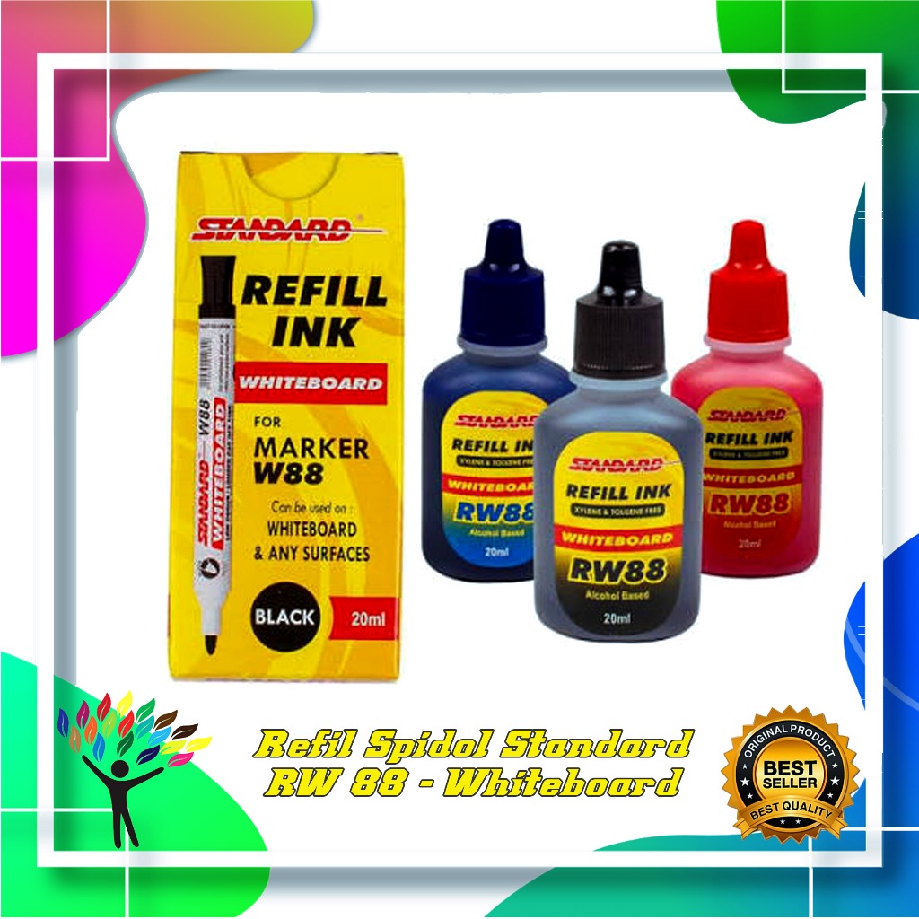 Refill Tinta Spidol Papan Tulis Whiteboard Standard RW-88 ORIGINAL
