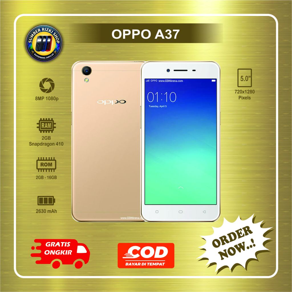 HP OPPO A37 Normal second batangan siap pakai