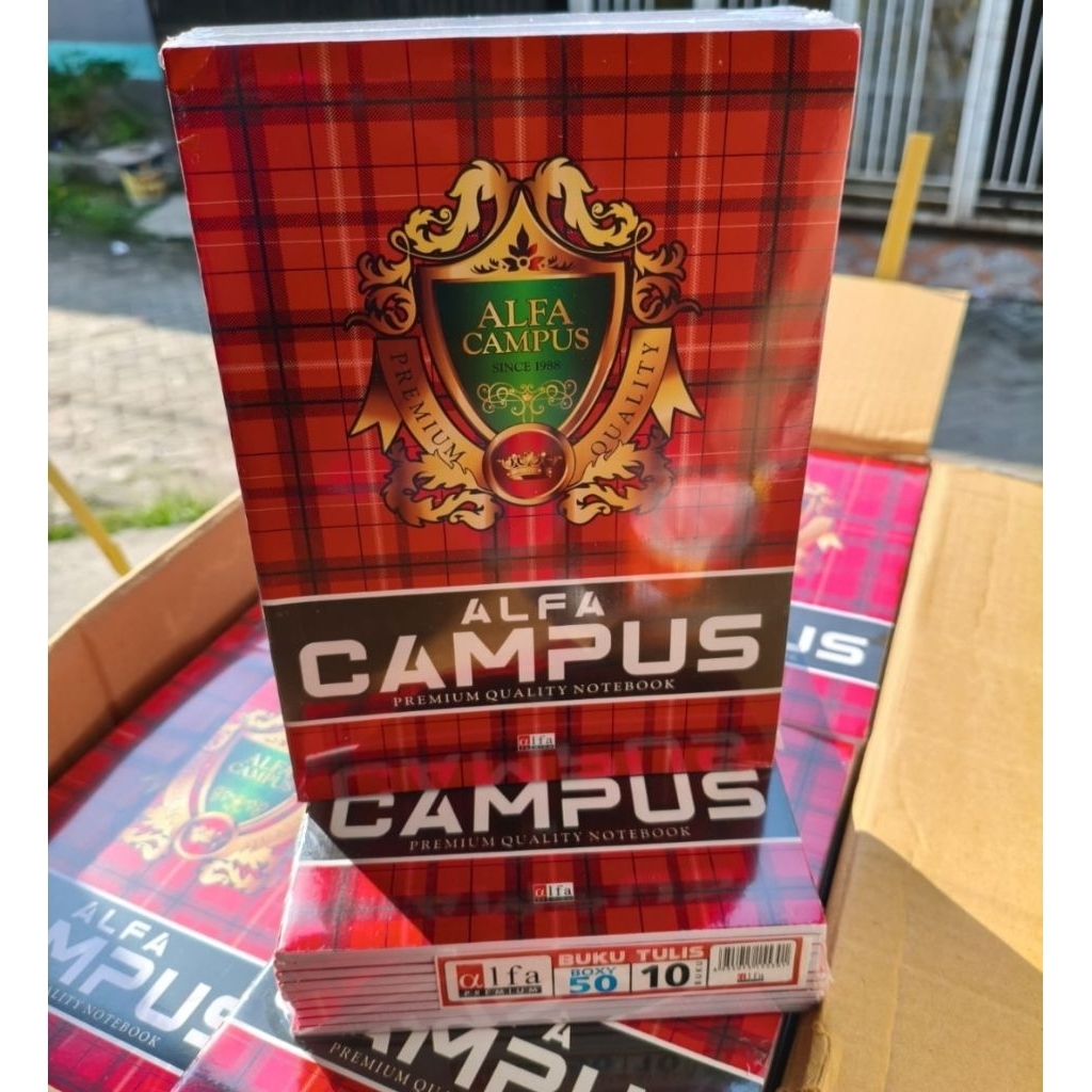 BUKU TULIS ALFA CAMPUS BOXY 50 LEMBAR / BUKU CAMPUS 50 LEMBAR