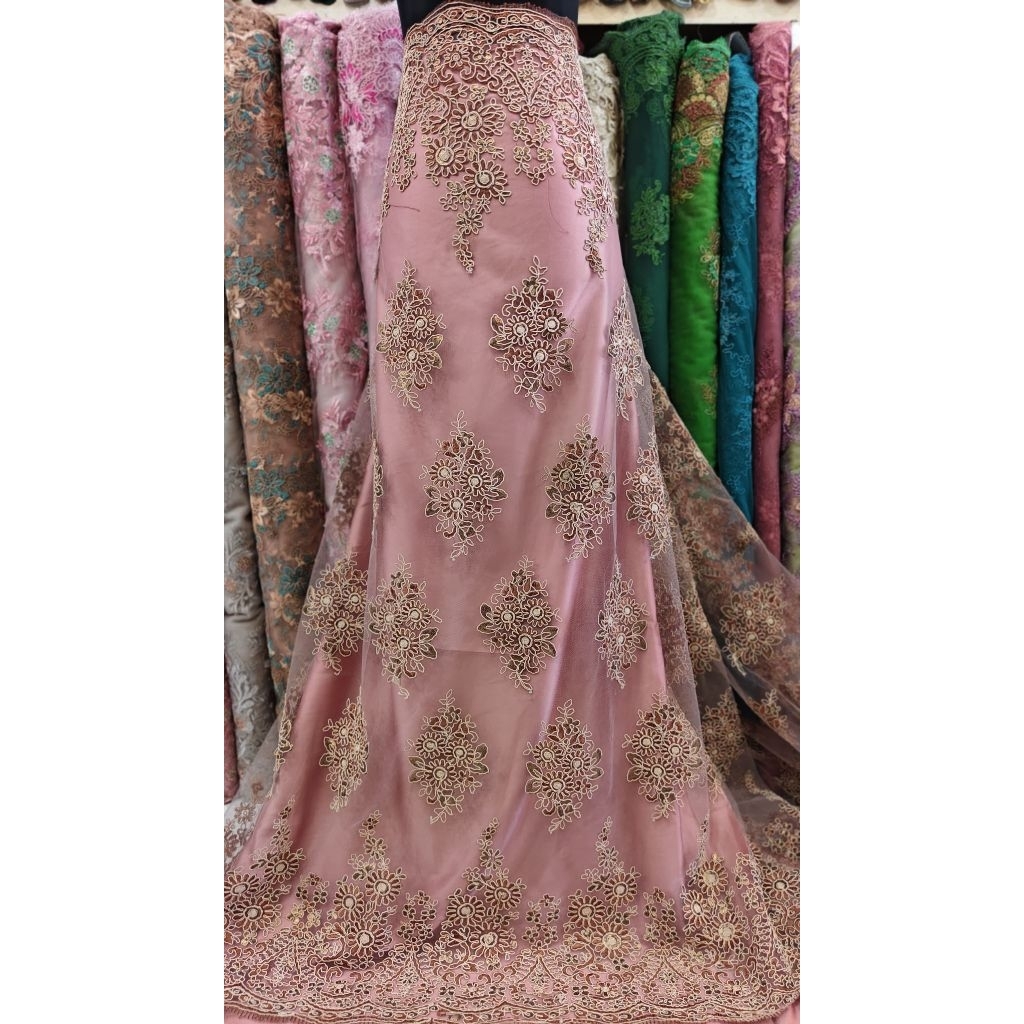 Tulle/Renda Bordir Payet