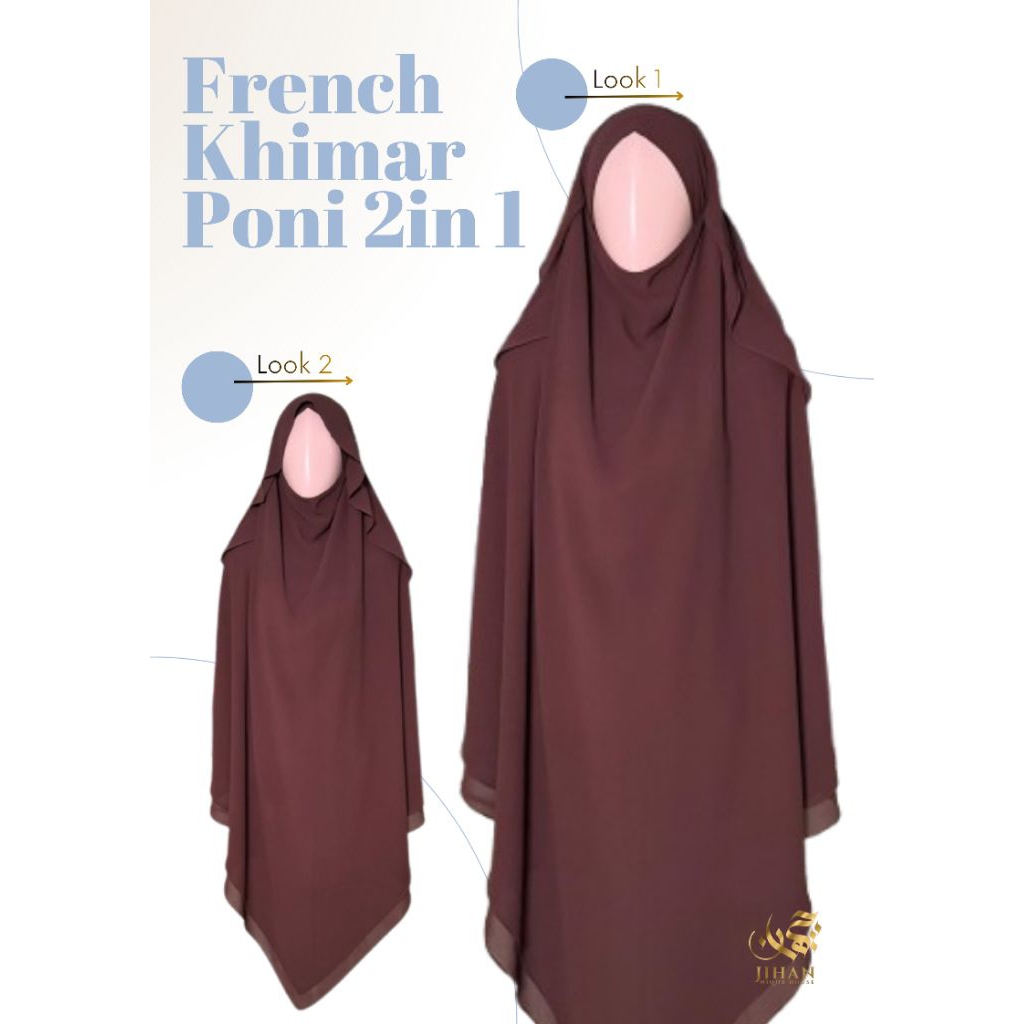 FRENCH KHIMAR PONI 2LAYER