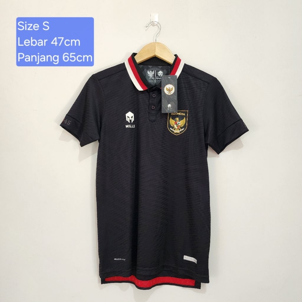 [BARU] Original Mills Jersey Timnas Indonesia Third Player Issue 2022 Hitam