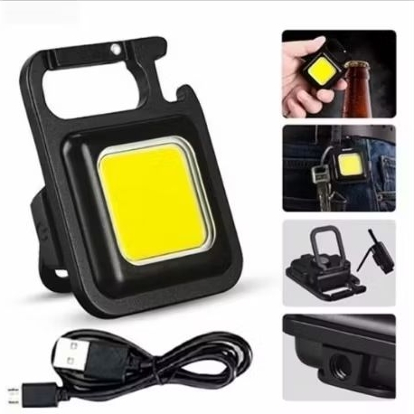 LAMPU COB RECHARGEABLE KEYCHAIN LIGHT EMERGANCY
