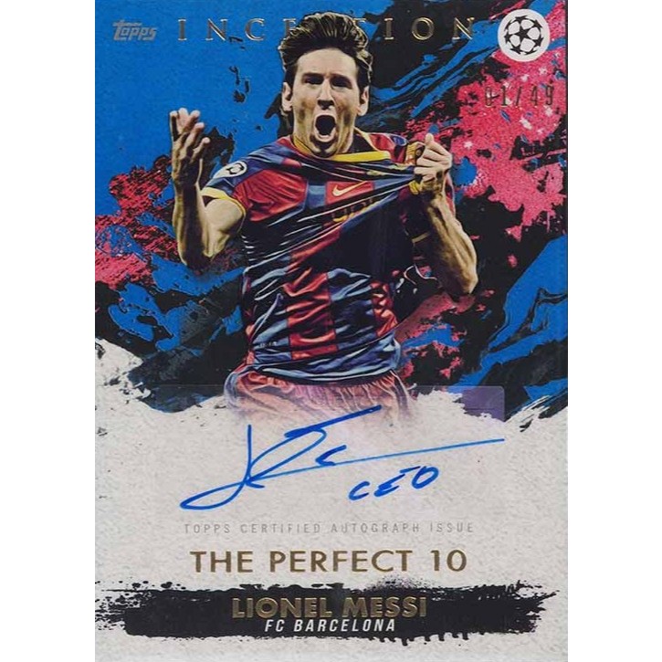 Fullprint Replica Kartu Mainan Anak Jadul Bola tanda tangan Messi 2011