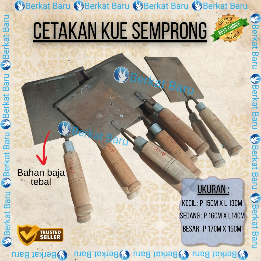 Cetakan kue semprong BAJA TEBAL CKS / Cetakan kue semprong anti lengket / Cetakan semprong