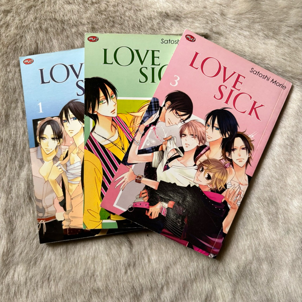 Komik Love Sick by Satoshi Morie Set Volume 1-3 Tamat / Bekas Koleksi Pribadi