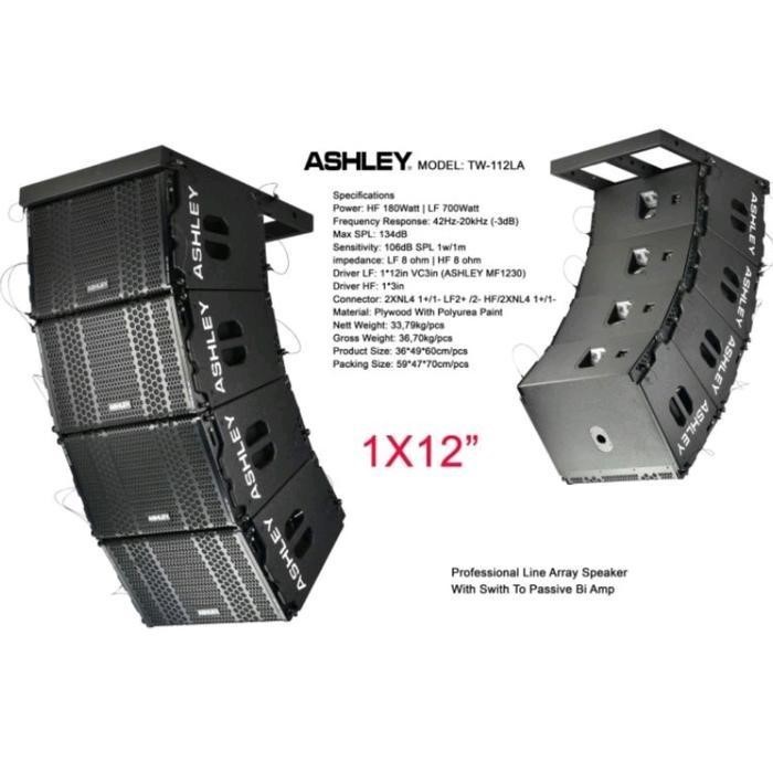SPEAKER LINE ARRAY AKTIF ASHLEY TW-112LA 12INCH ACTIVE LINE ARRAY TW-110LA/TW-112LA ORIGINAL RESMI