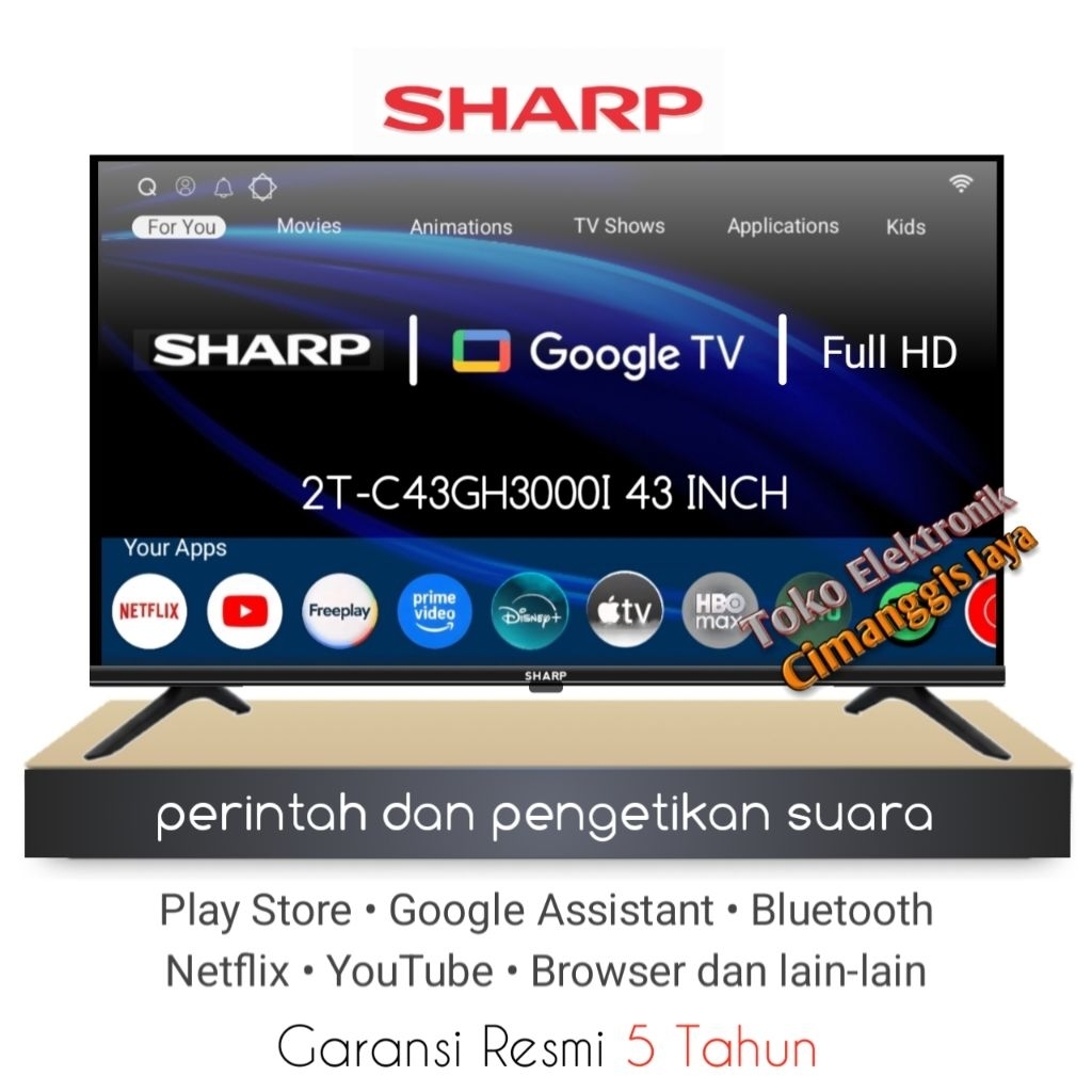 google android smart tv led 43 inch digital Sharp
