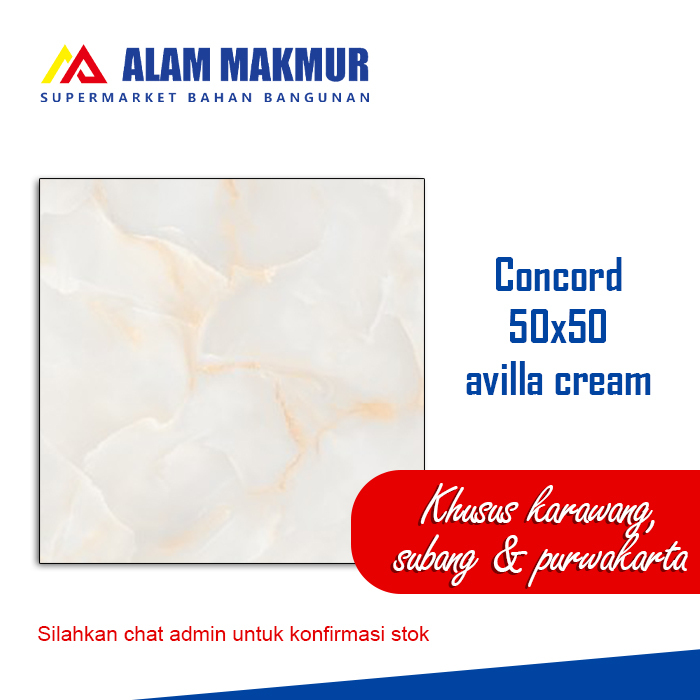 Keramik 50x50 concord avilla cream /keramik glossy