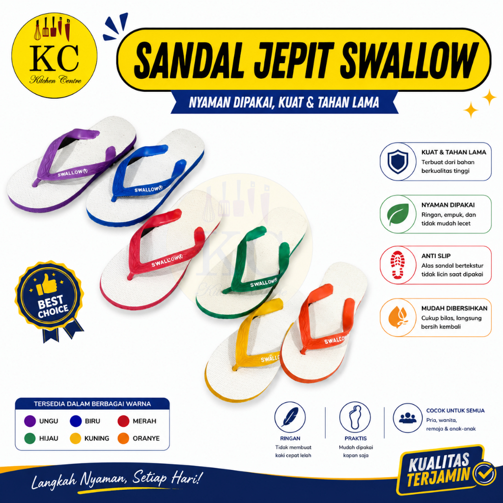 Sandal Jepit Swallow Premium Sendal Modern Sandal Swallow Original Sendal Jepit Swalow