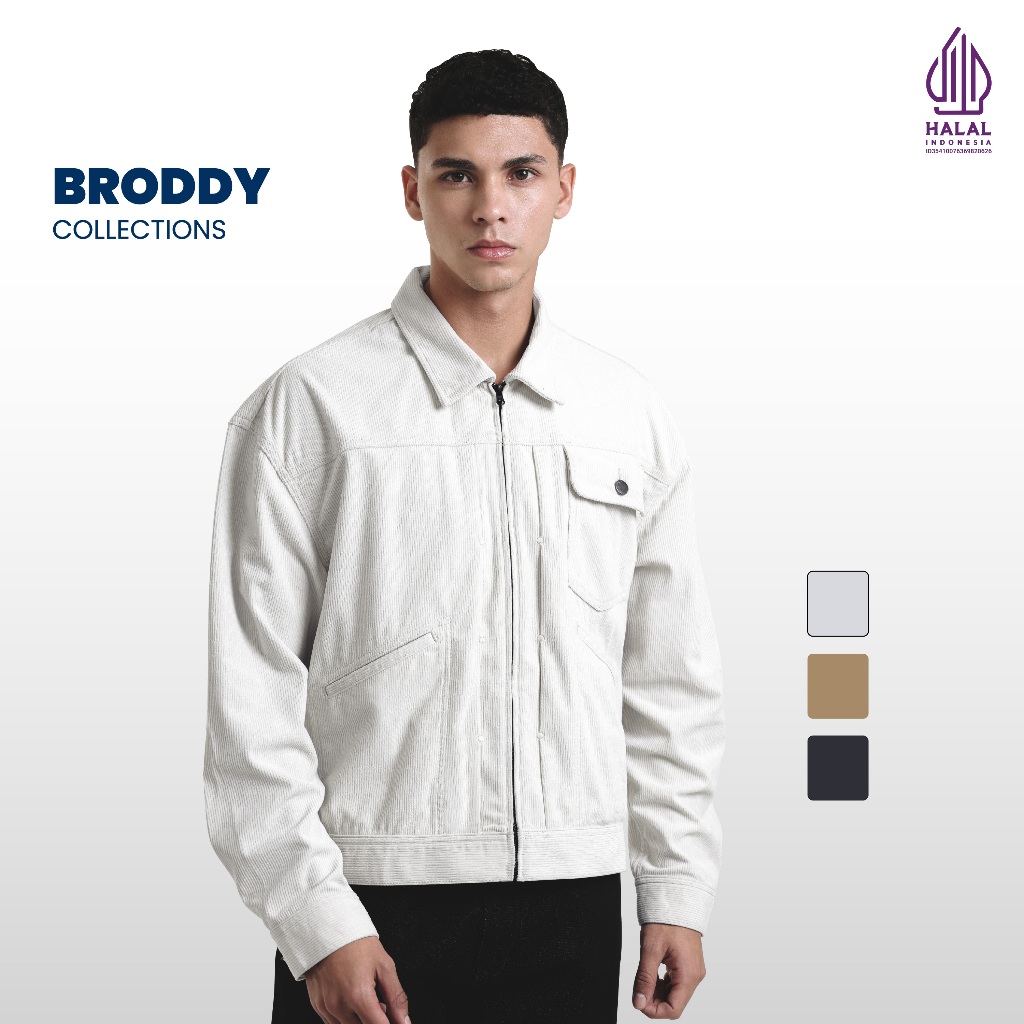 Emba Denim - Broddy Jaket Pria Corduroy Boxy Collection