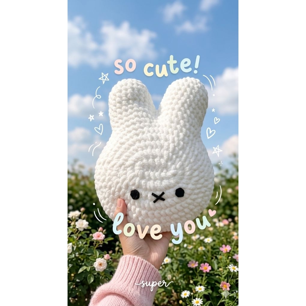 Bantal Rajut Miffy