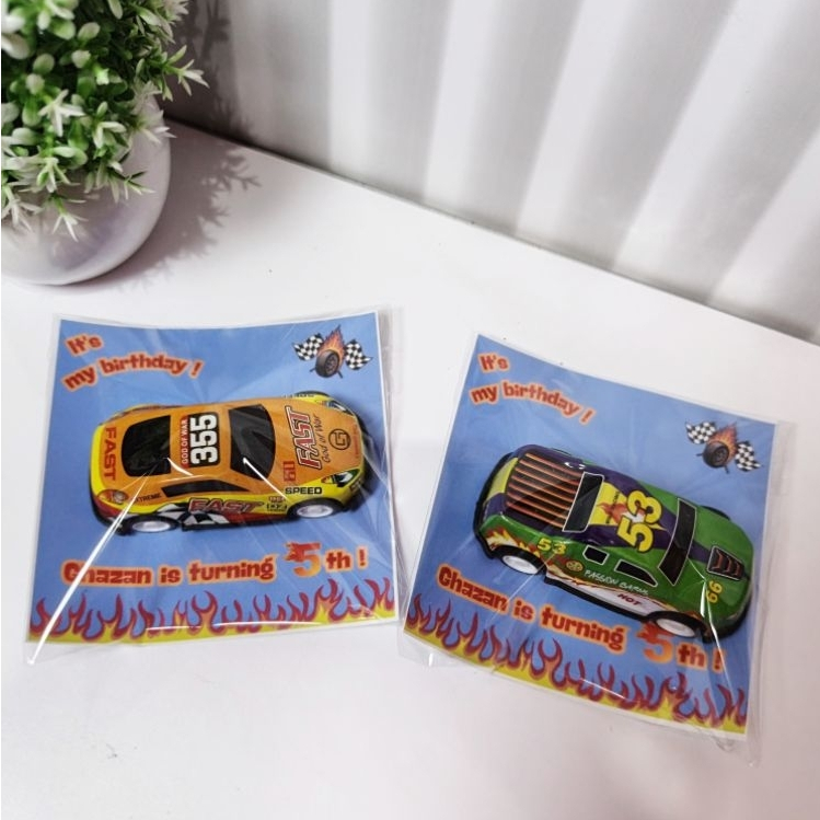 Souvenir ulang tahun mainan mobil giift anak ultah