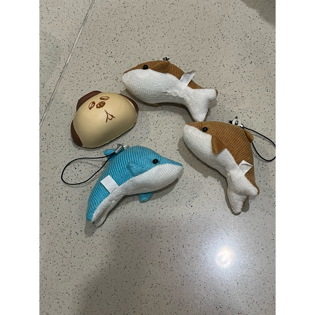 squishy snoopy asli china + boneka dolphin