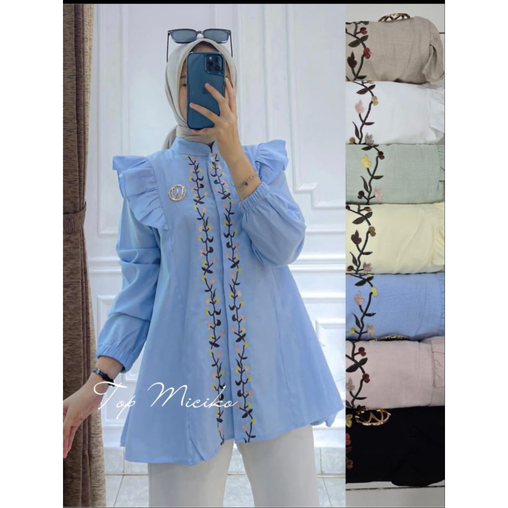 Atasan WINODY TOP MICIKO / Blouse WINODY ORI/Atasan wanita Katun Premium