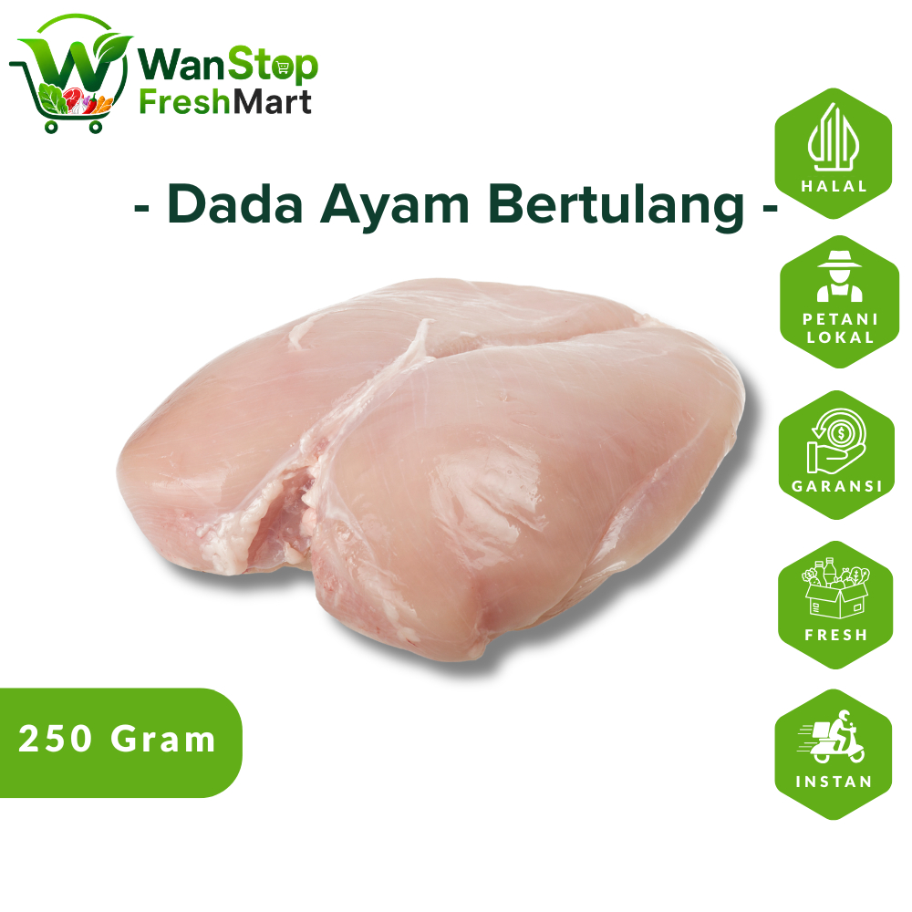 [ 250 GRAM ] DADA AYAM BERTULANG FRESH | WANSTOP FRESHMART