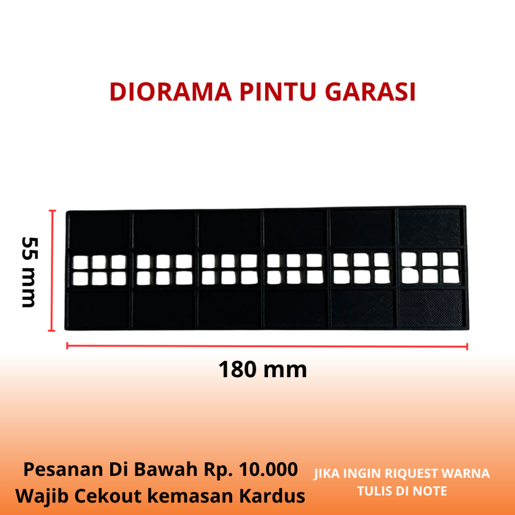 Aksesories Diorama Pintu Garasi - Diorama Hotwheels