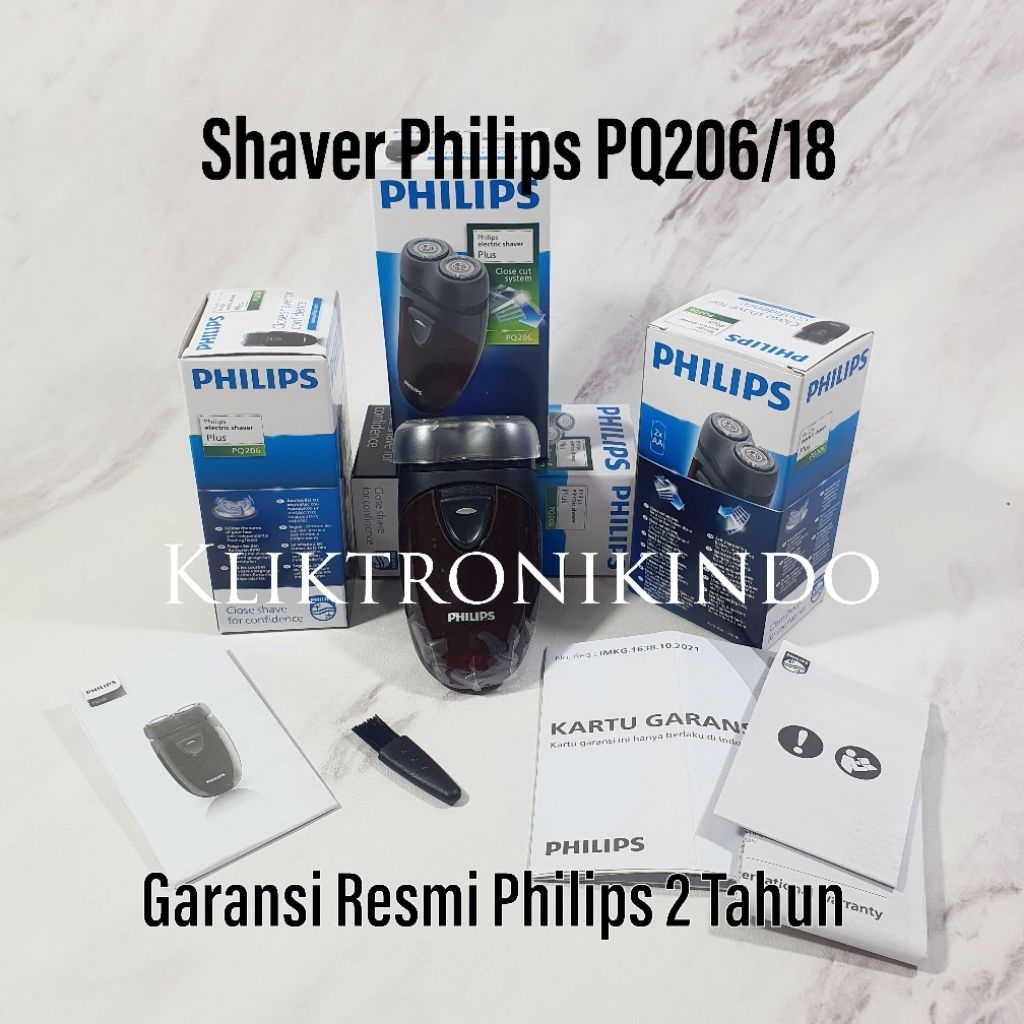 Shaver Philips PQ206 Pencukur Elektrik Shaver PQ206/18 Electric Shaver Philips PQ206 Alat Cukur kumi
