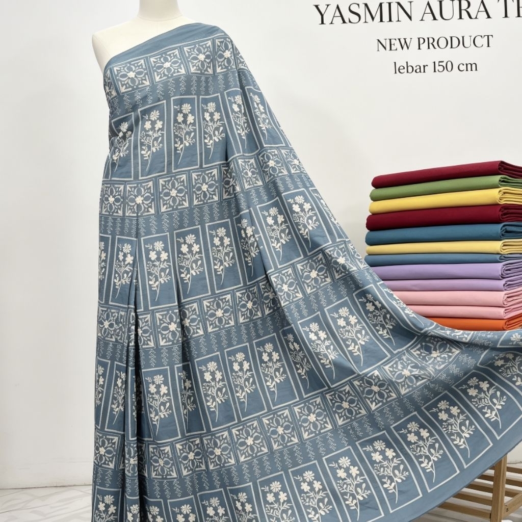 Kain bordir / bahan silk silky / bahan halus silky prada