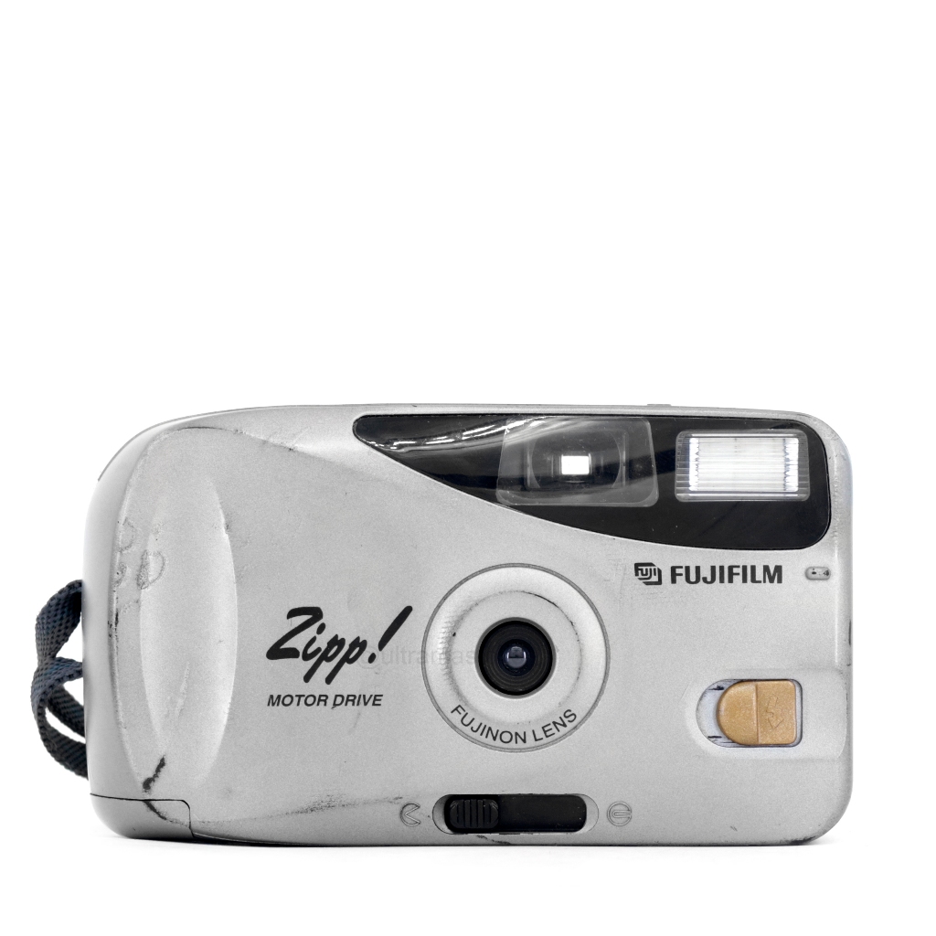 Kamera Film Analog FUJIFILM Zipp MOTOR DRIVE (Abu-abu) - Point & Shoot 35mm Fokus Tetap Gulung Otoma