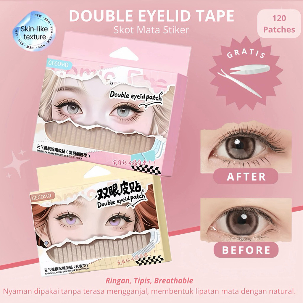 GECOMO Eyelid Tape Stickers Eyelid Tape Invisible - Scott Mata - GECOMO Double Eyelid Tape