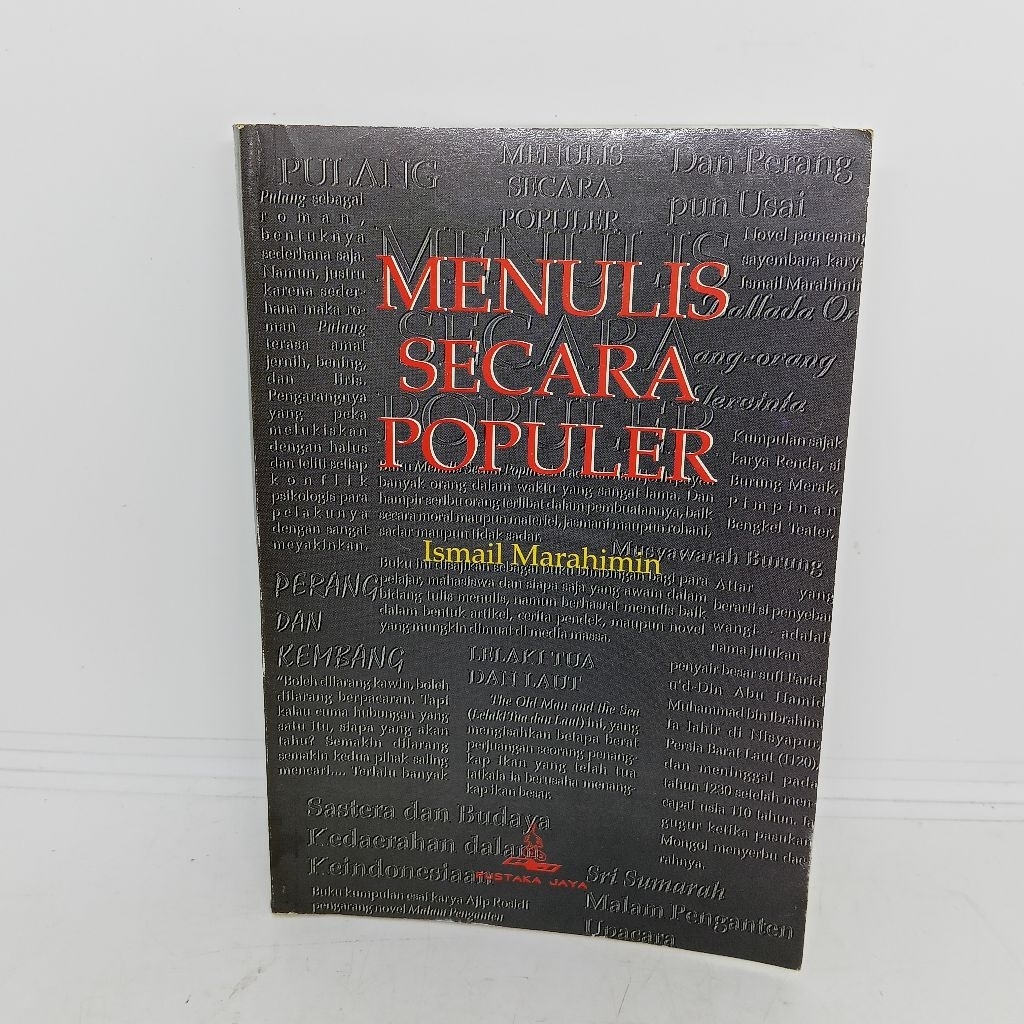menulis secara poper || Ismail marahimin Pustaka jaya