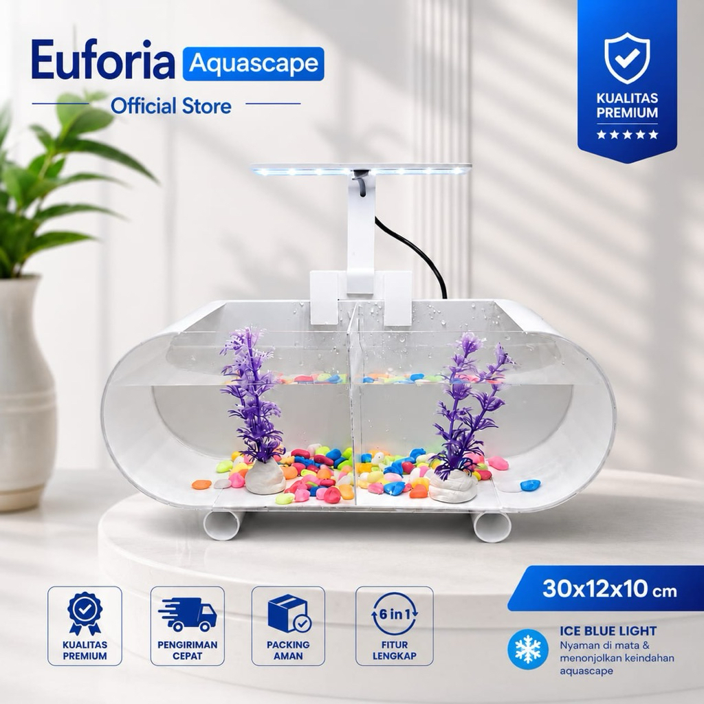 aquarium mini cupang akrilik sekat