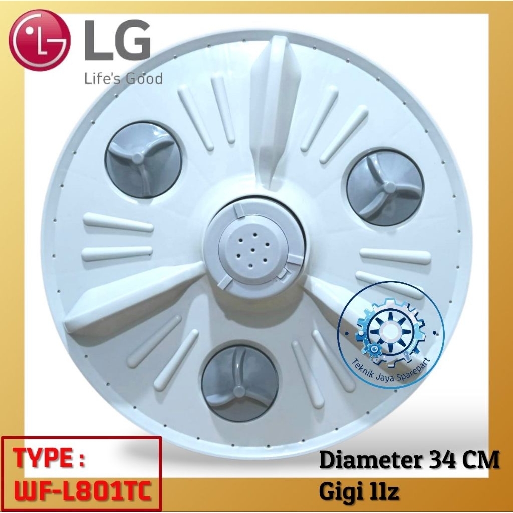 PULSATOR MESIN CUCI LG 1 TABUNG TOP LOADING WF-L801TC DIAMETER 34CM GIGI 11