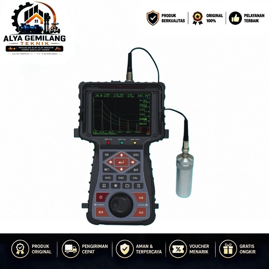 Ultrasonic Flaw Detector TIME TUD290 Digital NDT Ultrasonic Defect Detector Weld Crack Inspection Te