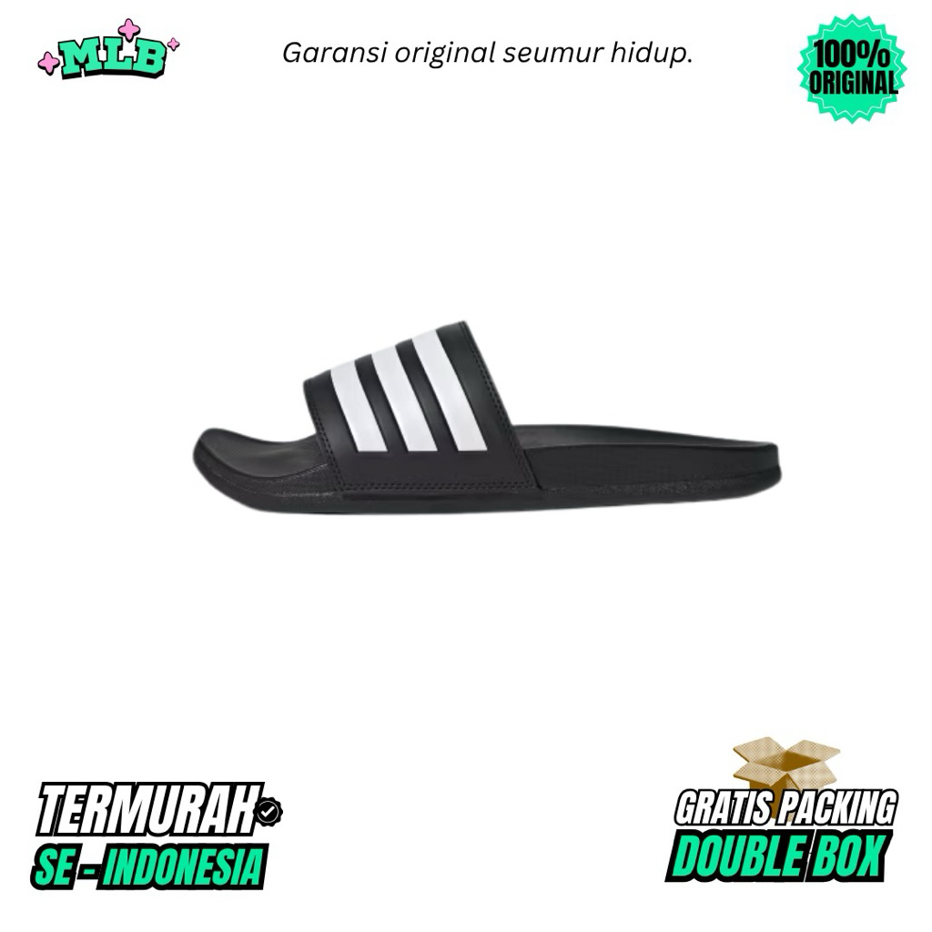 Sandal Adilette Comfort Black White