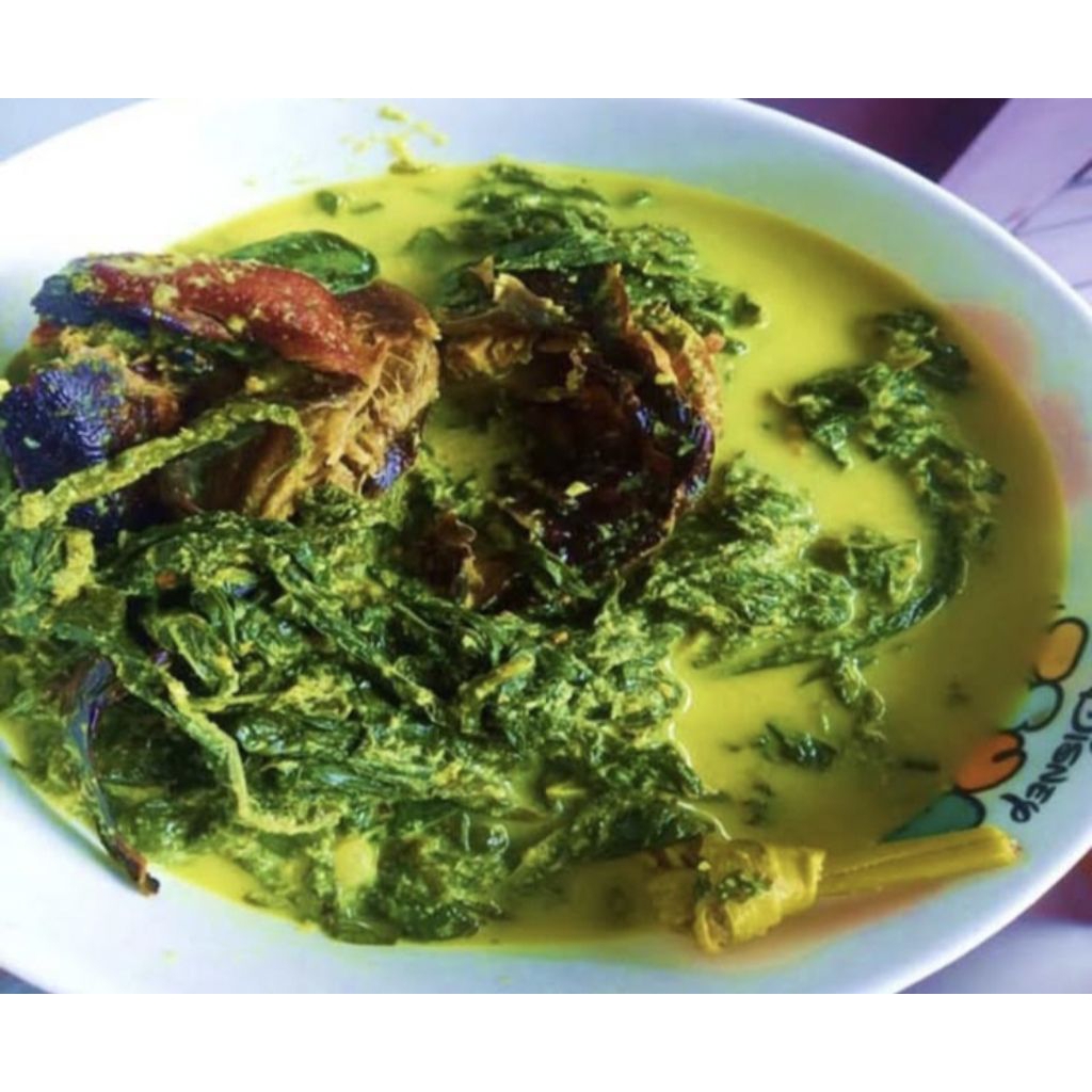 Lauk Siap Saji  Masakan Padang Gulai Ikan Salai + Pucuk Ubi