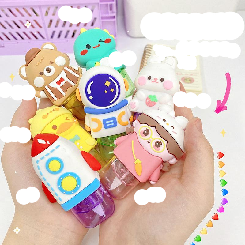 [randomstuff] Tipex Mini Bentuk Karakter Cute Correction Tape Rabbit Astronot Little Duck Dino Bear 