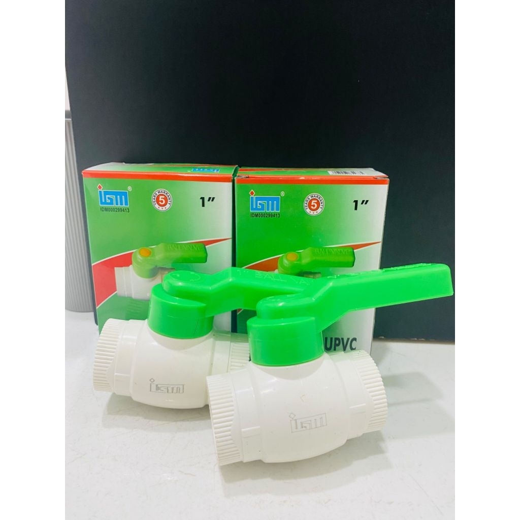 Stop Kran Ball Valve 1" inch Pvc IGM / Ballvalve Pvc 1" inch IGM