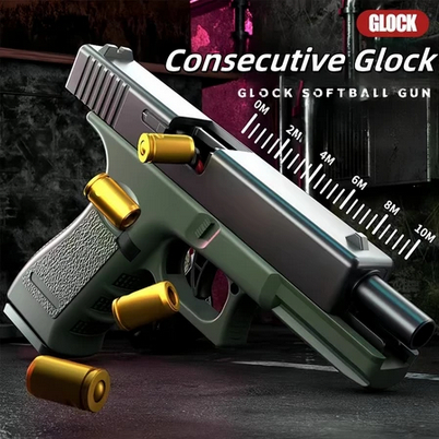 Mainan Pistol Glok Laki-Laki Soft Peluru Mainan Pistol Mainan Otomatis Anak 6 Tahun