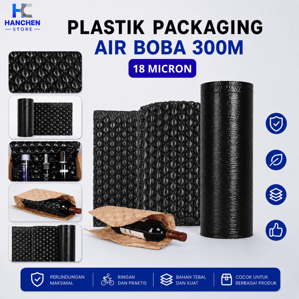 Plastik packaging air boba premium panjang 600m 18 micron