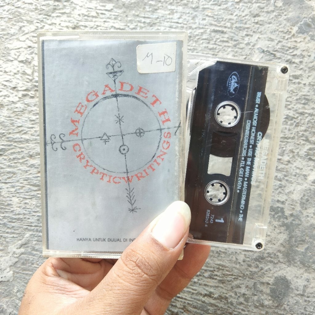 Kaset Pita Megadeth - Cryptic Writings
