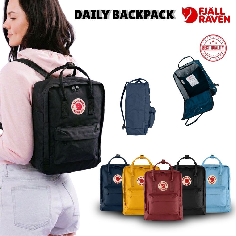 [HIGH QUALITY] CLASSIC BACKPACK FJ4LLRAVEN K4NKEN UNISEX TAS PRIA WANITA 20 L WATERPROOF, SCANDINAVI