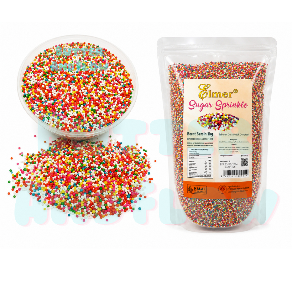 Elmer Sugar Sprinkle 1kg / Sprinkle Hiasan Kue & Donat