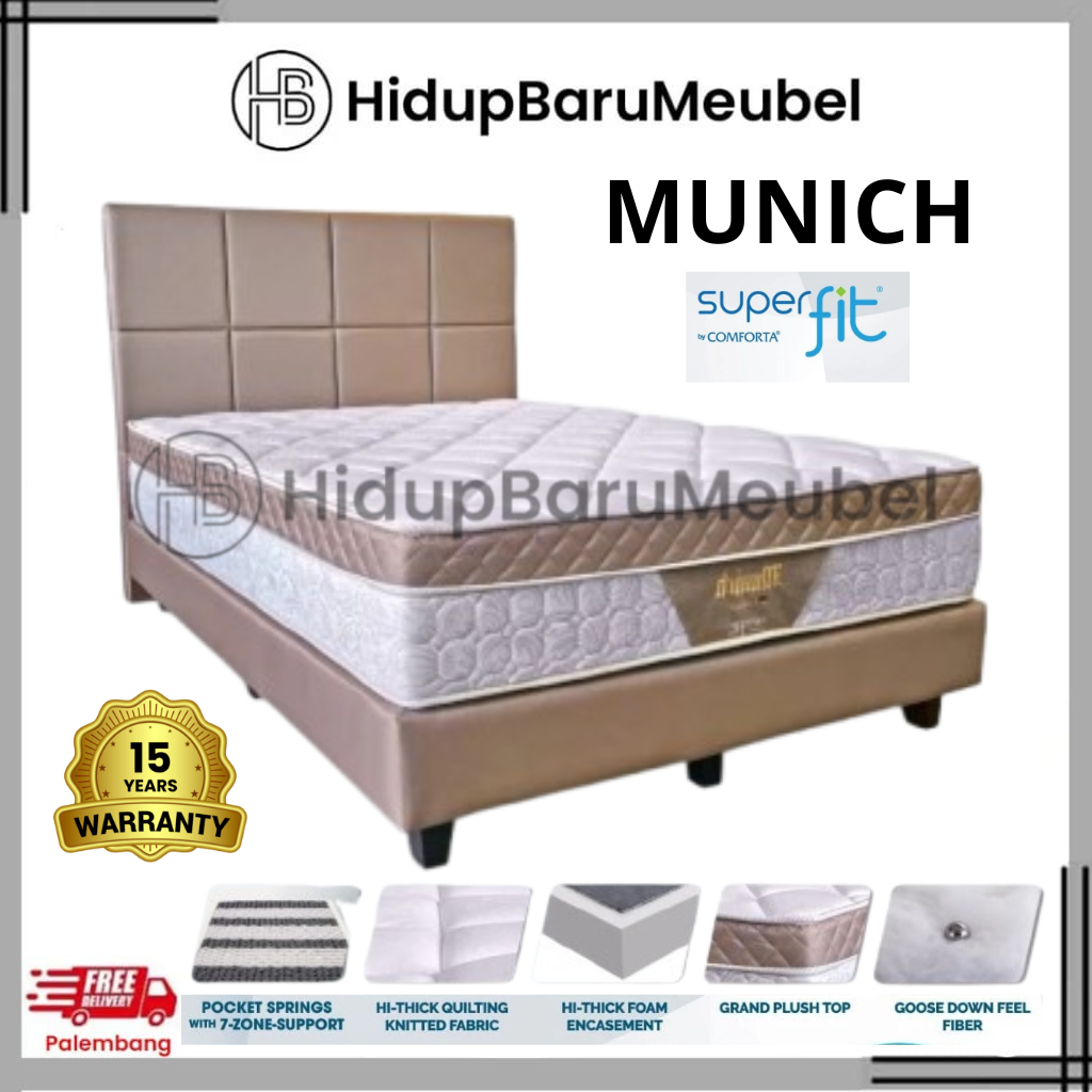 Springbed Superfit Munich by Comforta / Spring Bed Kasur Matras Comforta / Tempat Tidur Kasur Tebal 