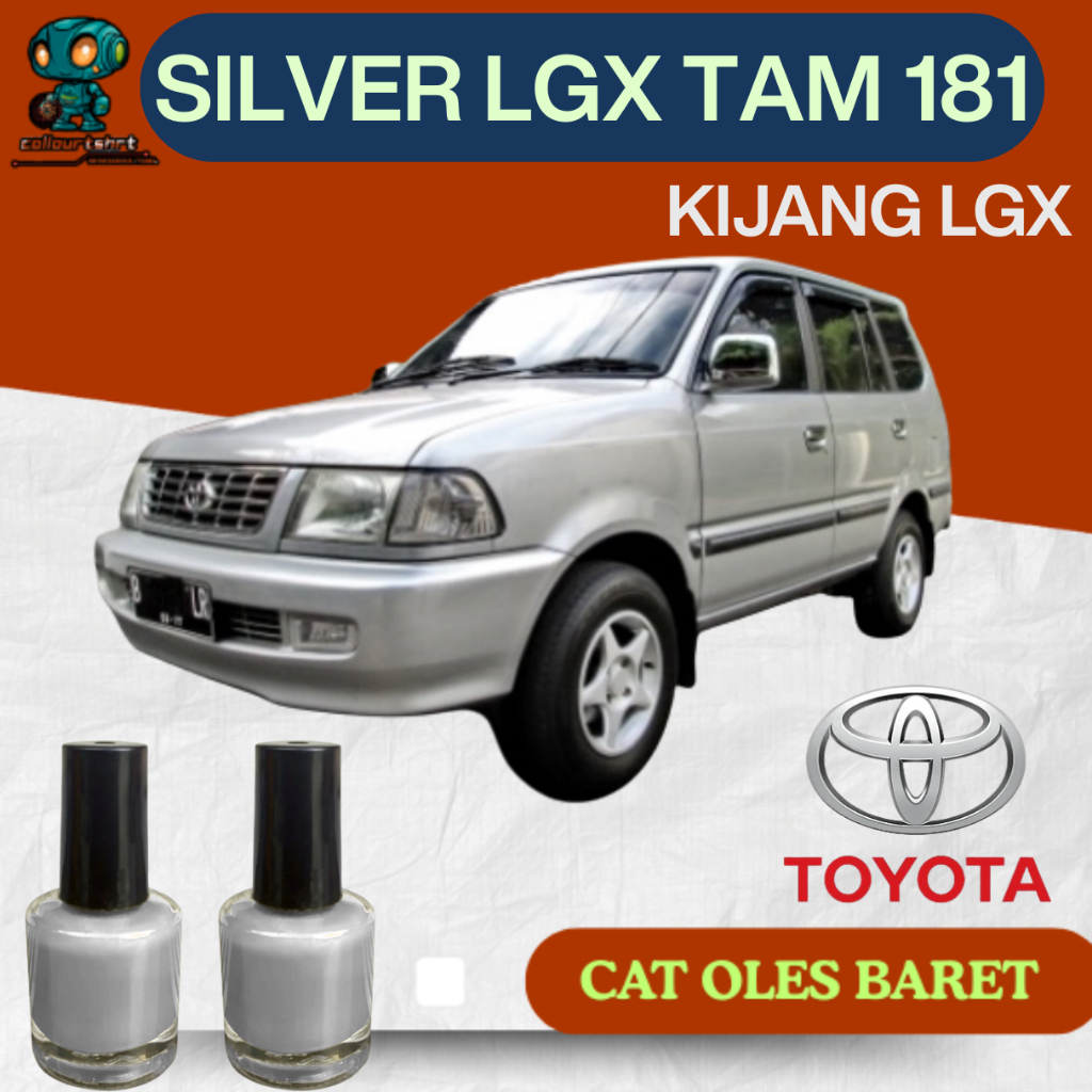 CAT OLES PENGHILANG BARET MOBIL KIJANG LGX TAM 181 SILVER METALIK