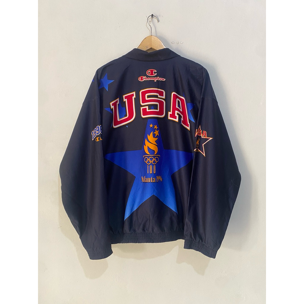 jaket vintage Champion olimpiade 1996 Atlanta USA