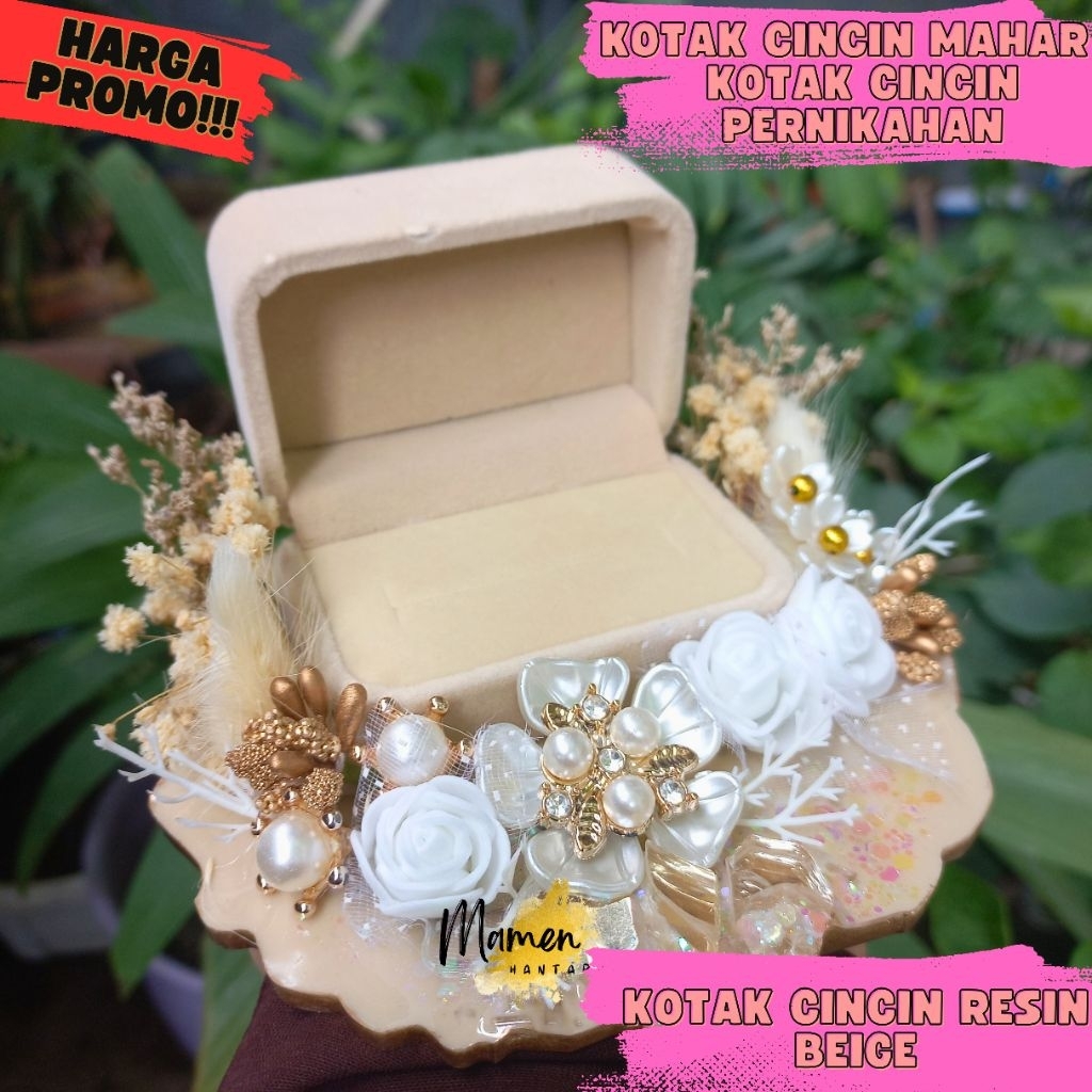 Kotak Cincin Pernikahan Kotak Cincin Mewah Ring box Wedding