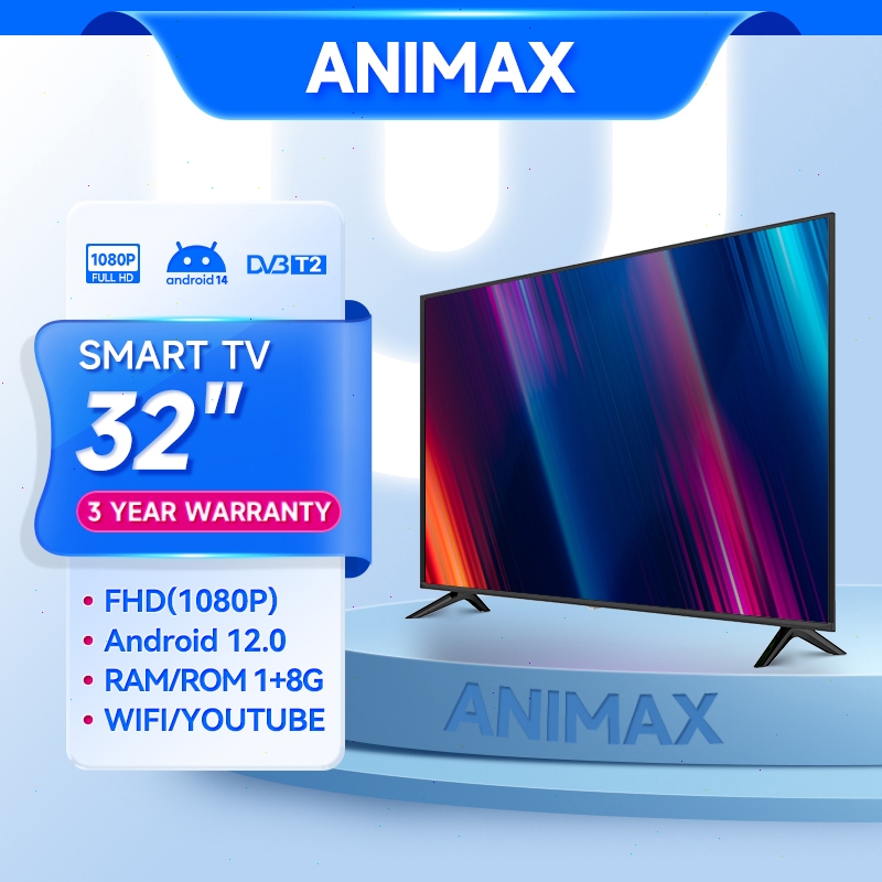 Animax Smart TV 32 Inch Digital TV LED 24/25/27 inch Digital TV Televisi LED Youtube Mirroring Wifi-