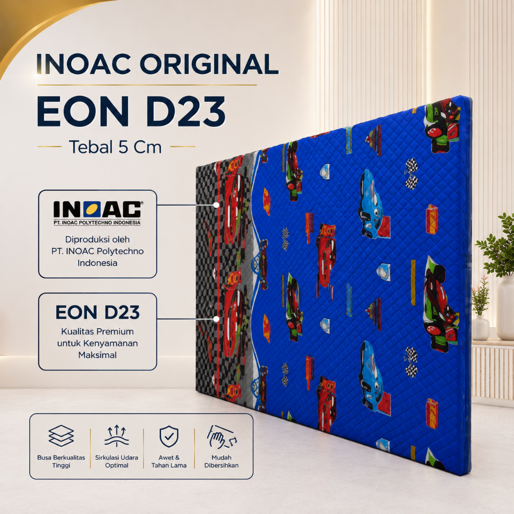 Kasur Busa INOAC EON D23 Original 200 x 180 x 5 cm / Kasur Lantai Tipis / Matras Busa Inoac