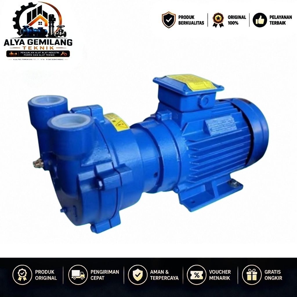 Pompa Liquid Ring Vacuum Pump Kenflo CDF 2202 4Kw 5,5HP 380V Liquid Vacum Pump


