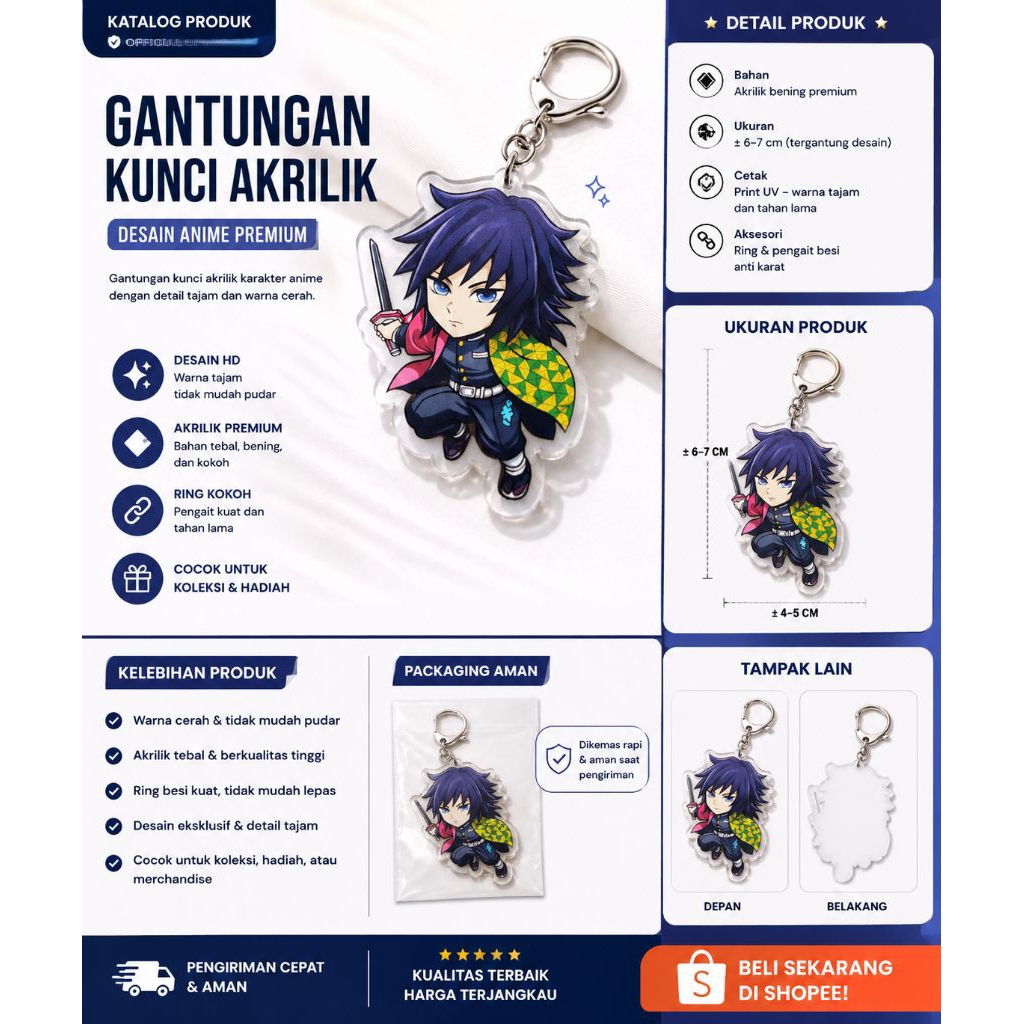 Keychain Giyu Tomioka