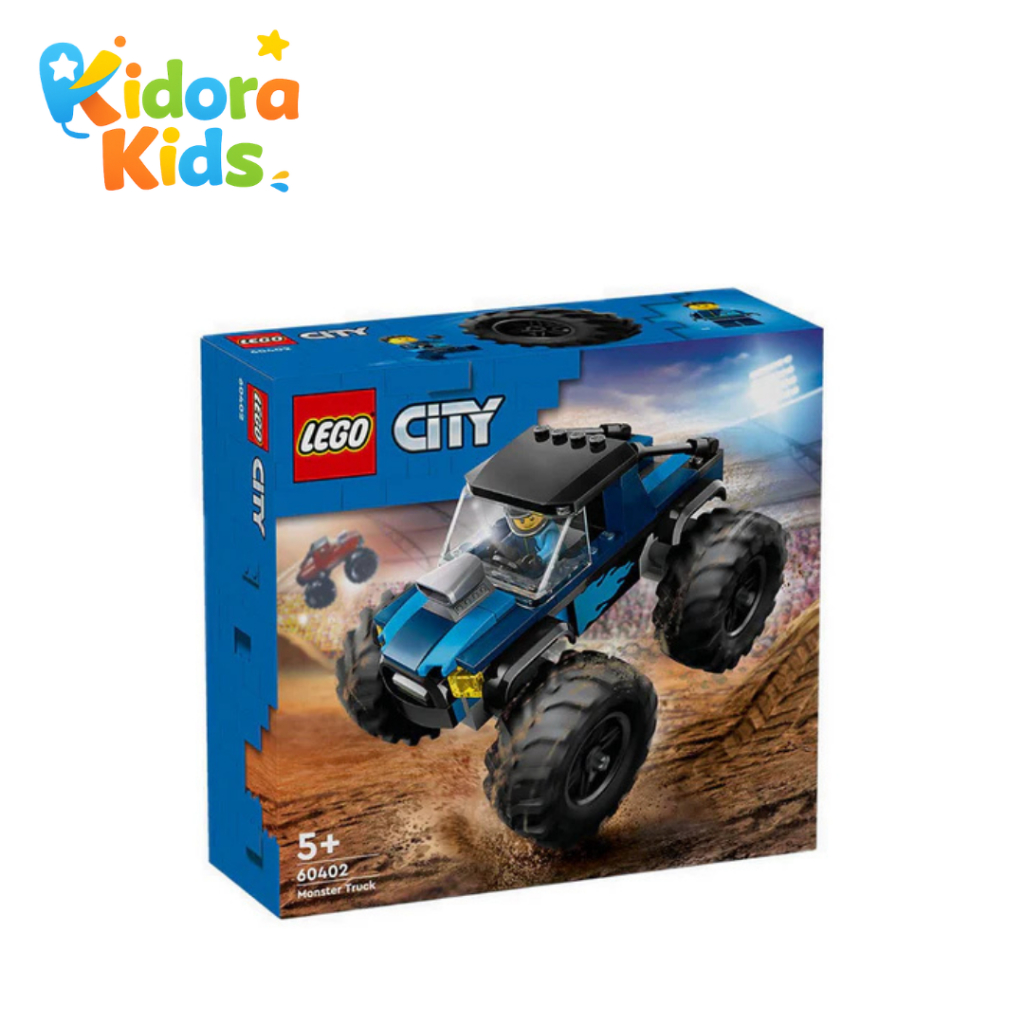 LEGO City Blue Monster Truck Original - Mainan Edukasi Brick Mobil Roda Besar