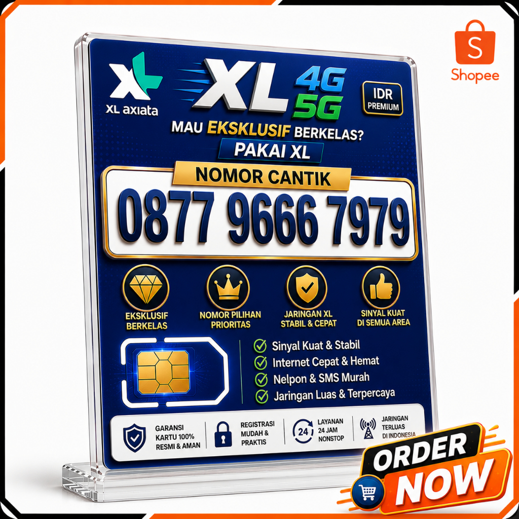 Kartu Perdana AXIS 4G 5G Nomor Cantik 0838 | Free Kuota 3GB