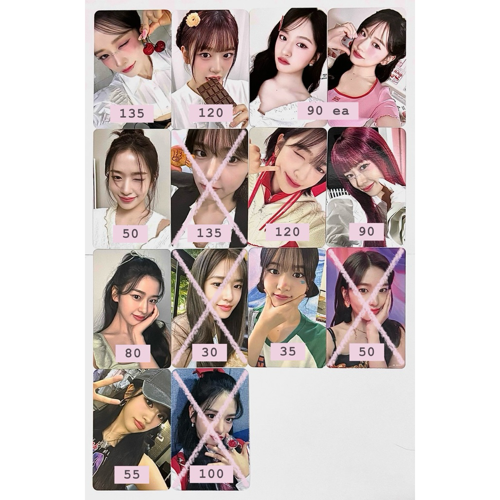 [BACA DESC] wts photocard yujin ive switch withmuu lucky draw ld 4 empathy 2 clio r5 a b 2nd fankit 